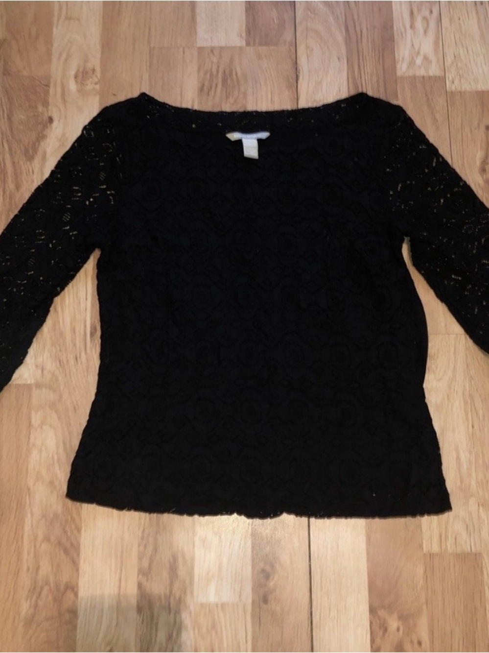 Banana Republic Black Lace Top Size 8